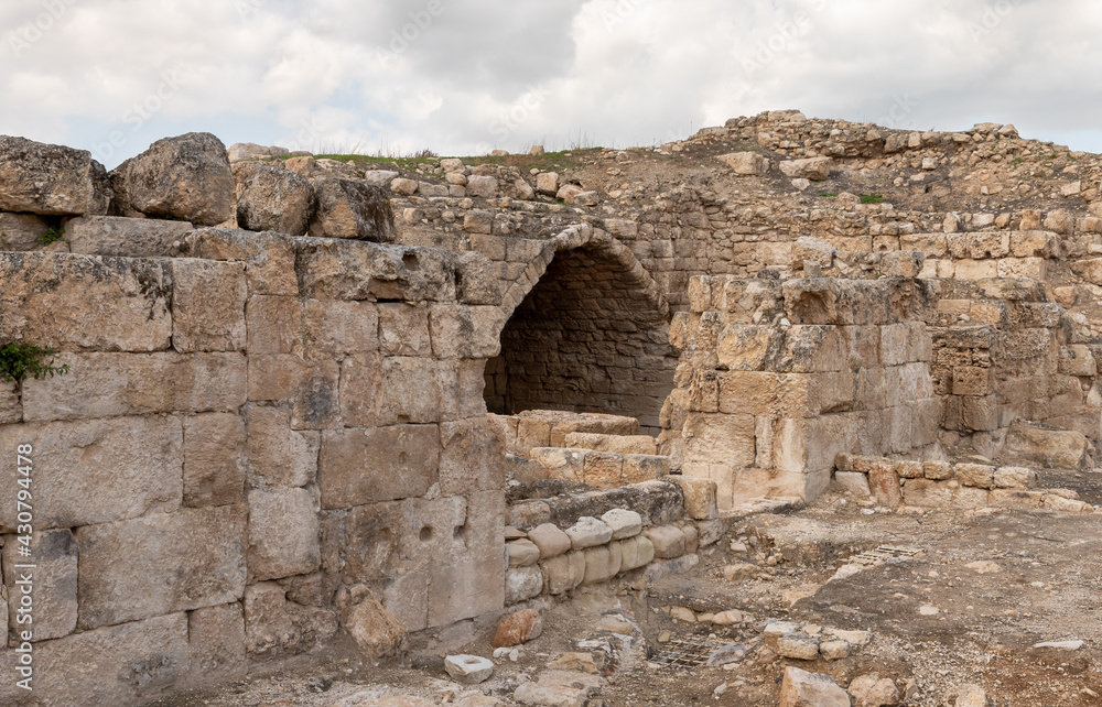 The remains  of the Maresha city in Beit Guvrin, near Kiryat Gat, in Israel