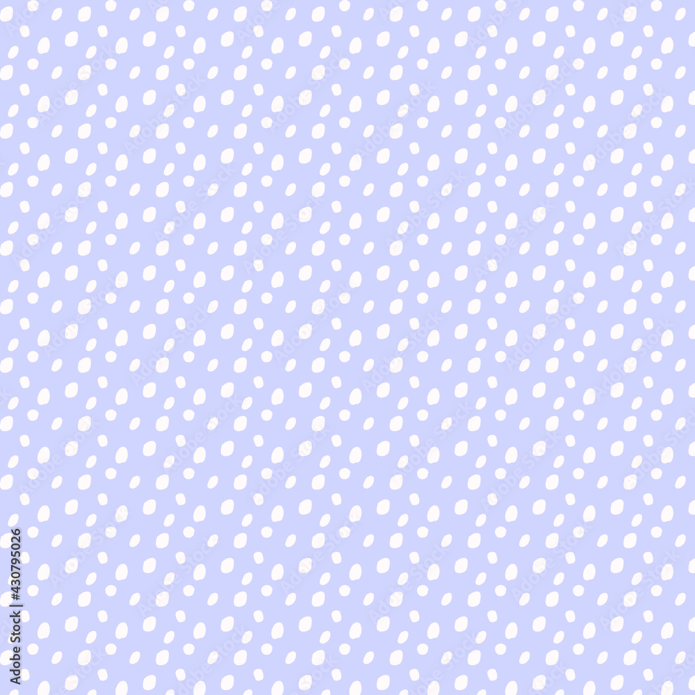 Blue Polka Dot Old Scratch Pattern. Retro Styled Vector Background