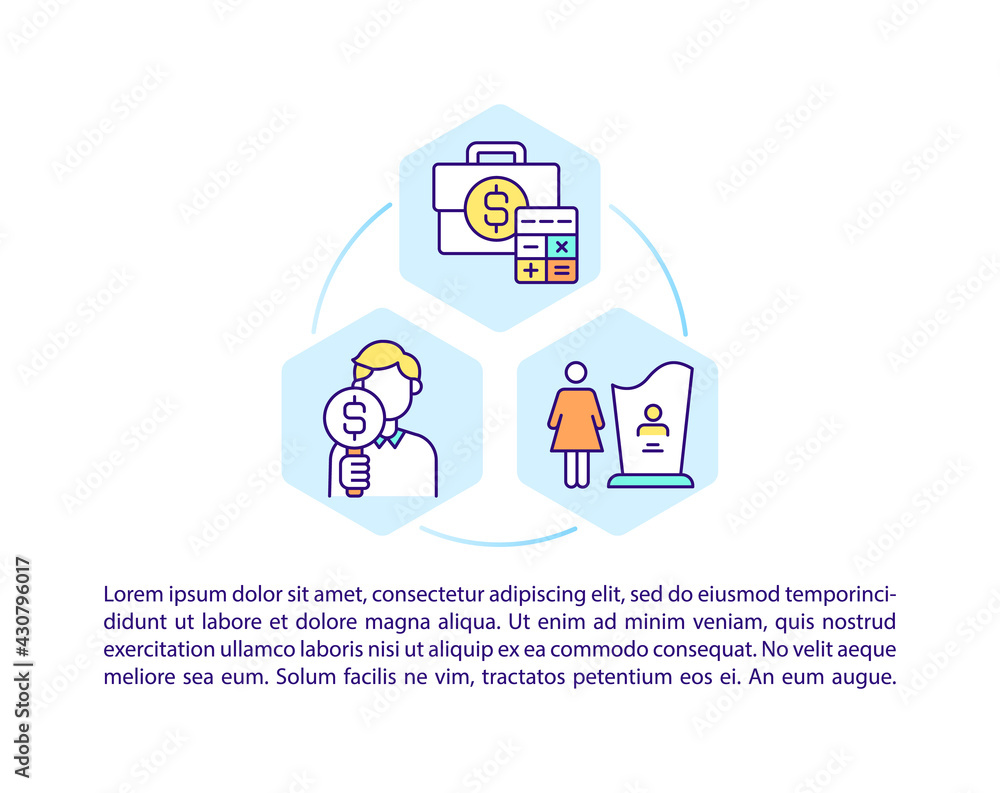 Wealth management concept line icons with text. PPT page vector template with copy space. Brochure, magazine, newsletter design element. Becoming rich linear illustrations on white Wealth management concept line icons with text. PPT page vector template with copy space. Brochure, magazine, newsletter design element. Becoming rich linear illustrations on white