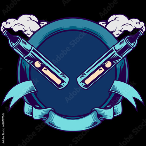 Vape Mascot Border