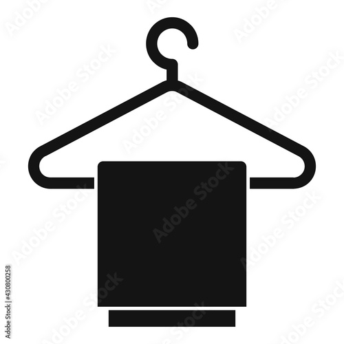 Clothes on hanger icon, simple style