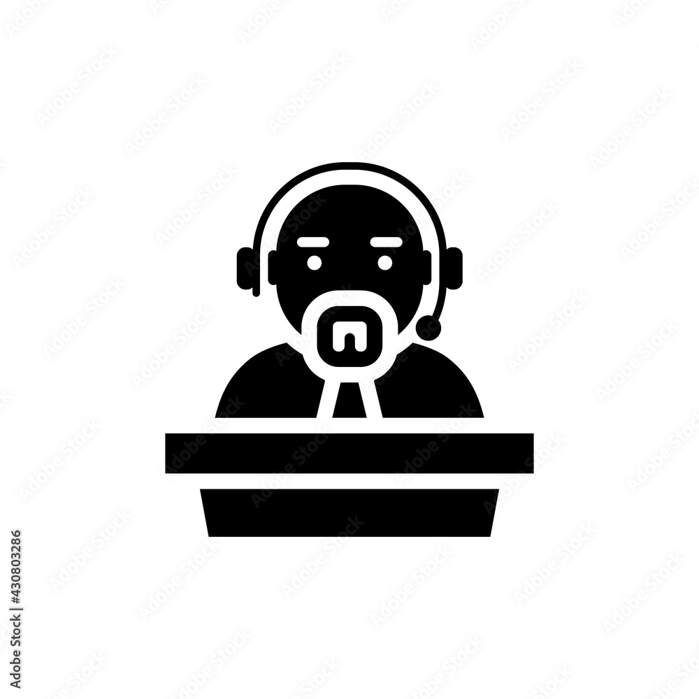 Help Desk icon in vector. Logotype