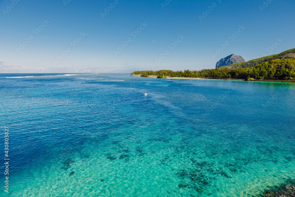 Ocean view nearly Maconde point in Mauritius.