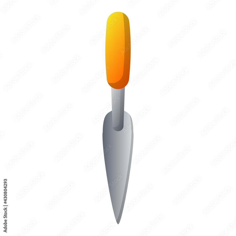 Garden hand plant shovel icon, cartoon style Garden hand plant shovel icon, cartoon style