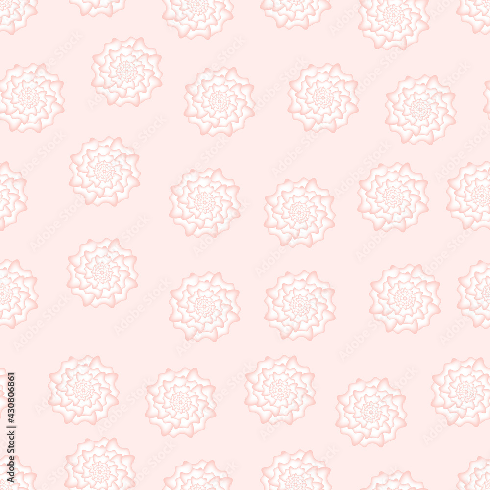 Seamless pattern with roses on a pink background for background, wallpaper or textile
