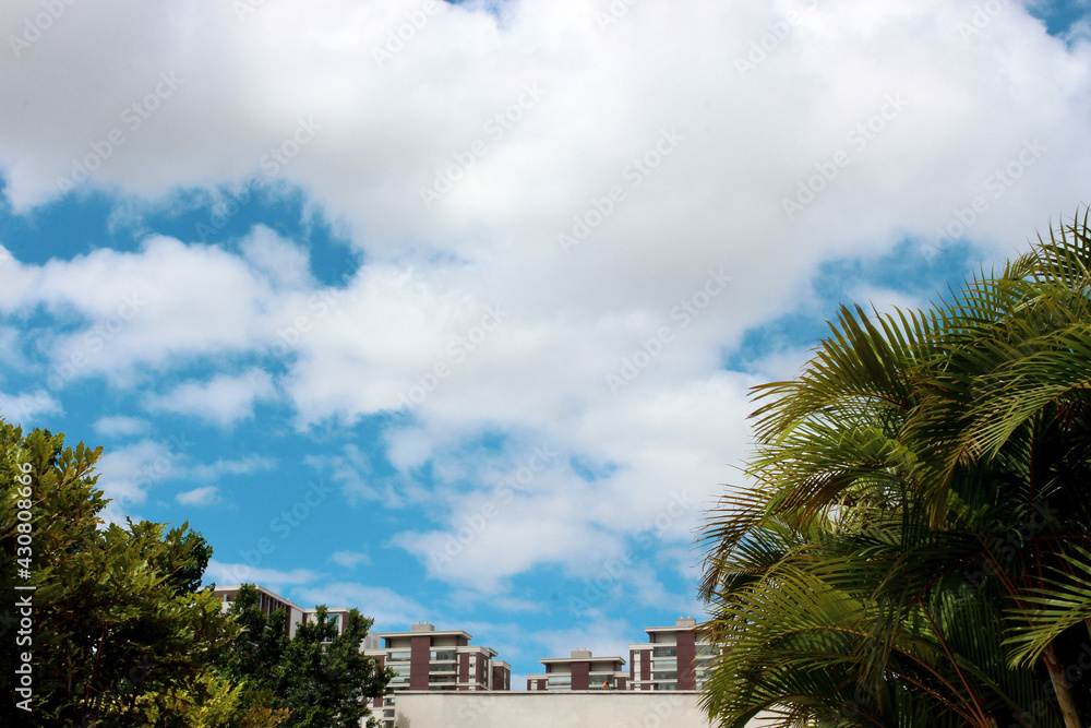 Fototapeta premium clouds over the city