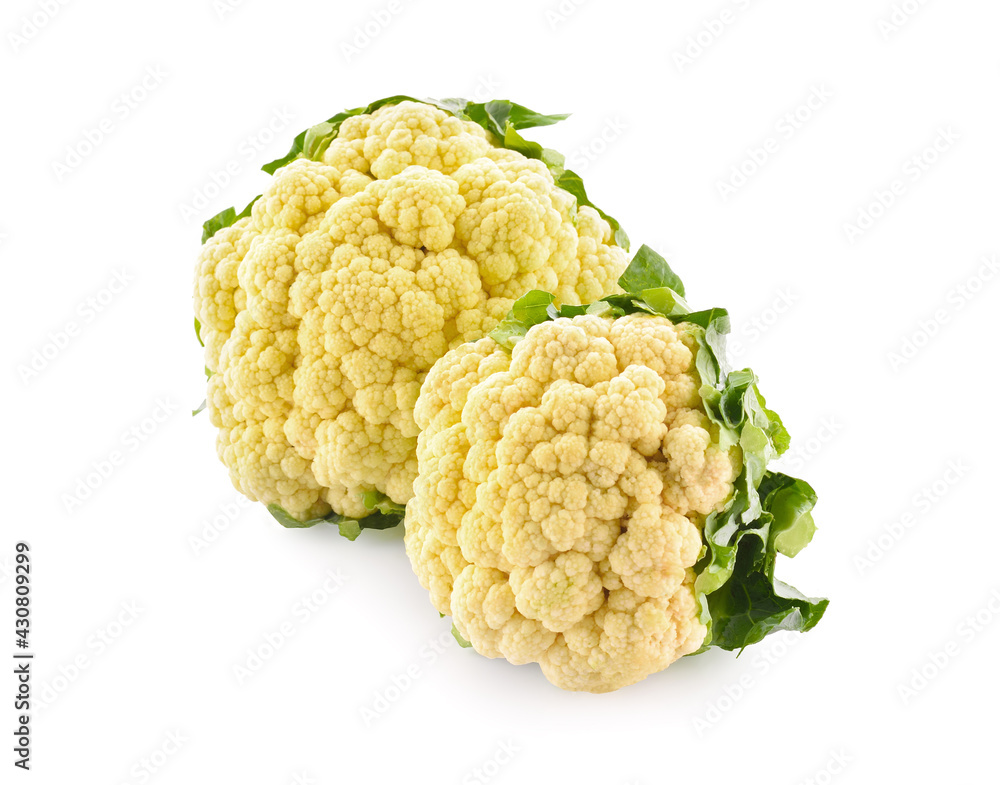 Cauliflower isolated on white background Cauliflower isolated on white background