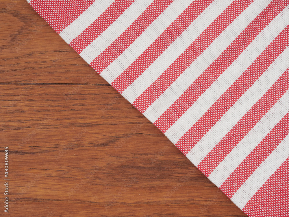 Obraz premium Cutting board or chopping board on wooden table. Wooden plate on desk. Top view
