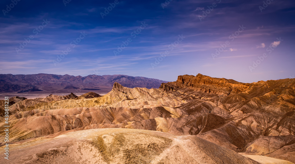 Naklejka premium Zabriskie point, death valley, california, usa