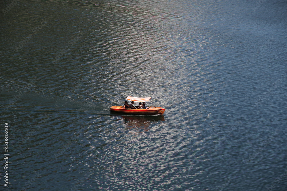 boat on the river