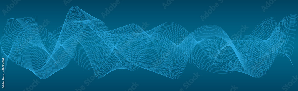 background with abstract vector blue wave melody lines background with abstract vector blue wave melody lines