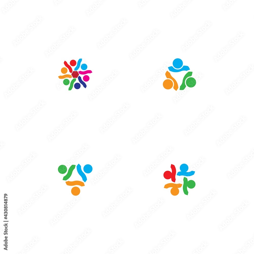 Community, network and social icon Community, network and social icon