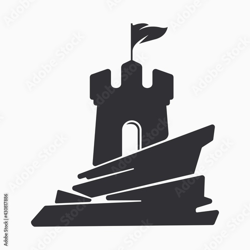 Castle logo icon vector template design