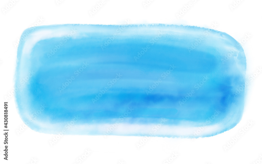 Abstract blue watercolor splash on white background. Pastel color for banner, decoration, brush stroke. Abstract blue watercolor splash on white background. Pastel color for banner, decoration, brush stroke.