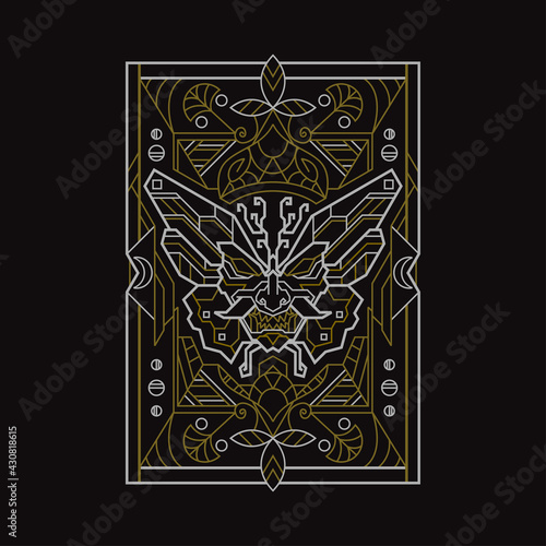 Butterfly Mask Illustration