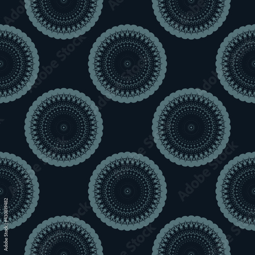 Seamless pattern of winter snowflakes. Good for clothing and textiles. Vector