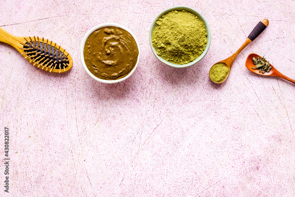 Henna powder and henna paste for herbal natural hair dye Henna powder and henna paste for herbal natural hair dye