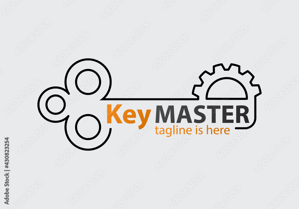 Key master, maker concept sign. Abstract creative key duplication logo concept. Professional skilled key cutter sign. Key master, maker concept sign. Abstract creative key duplication logo concept. Professional skilled key cutter sign.
