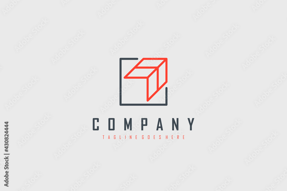 Arrow Up Logo Line. Red Geometric Line Arrow Shape with Black Square Line isolated on Vintage Background. Usable for Business and Branding Logos. Flat Vector Logo Design Template Element. Arrow Up Logo Line. Red Geometric Line Arrow Shape with Black Square Line isolated on Vintage Background. Usable for Business and Branding Logos. Flat Vector Logo Design Template Element.