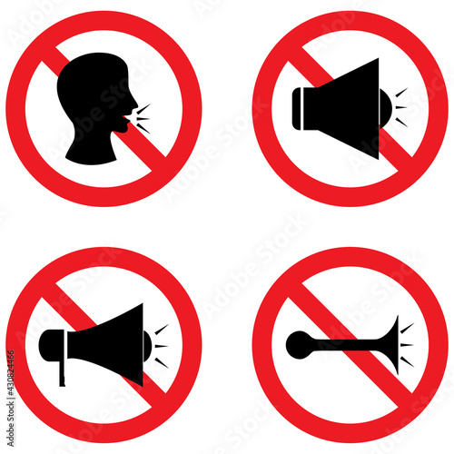 Do not use labels on audio speakers do not use the horn.