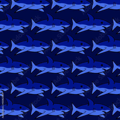 patrón de tiburones