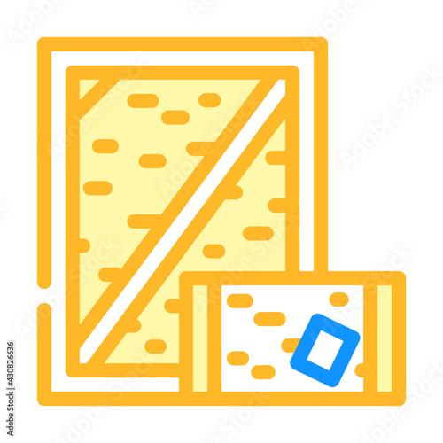 wooden box wholesale color icon vector. wooden box wholesale sign. isolated symbol illustration