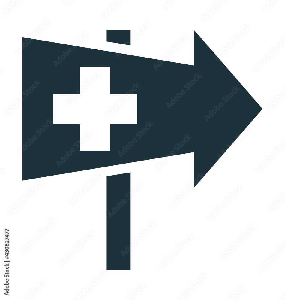 Obraz premium Hospital Signpost