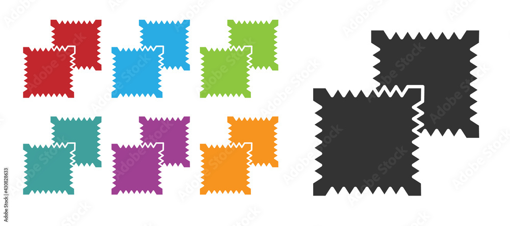 Black Textile fabric roll icon isolated on white background. Roll, mat, rug, cloth, carpet or paper roll icon. Set icons colorful. Vector Black Textile fabric roll icon isolated on white background. Roll, mat, rug, cloth, carpet or paper roll icon. Set icons colorful. Vector