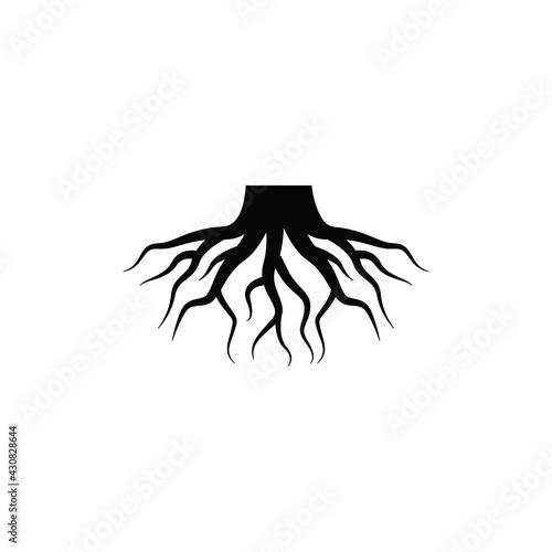 root  logo icon design template vector