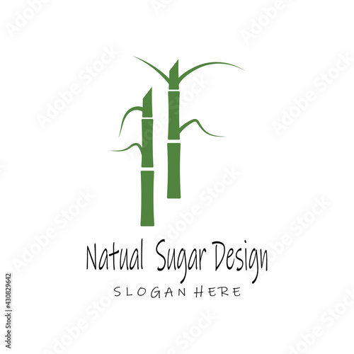 Sugar cane Logo Template vector symbol nature