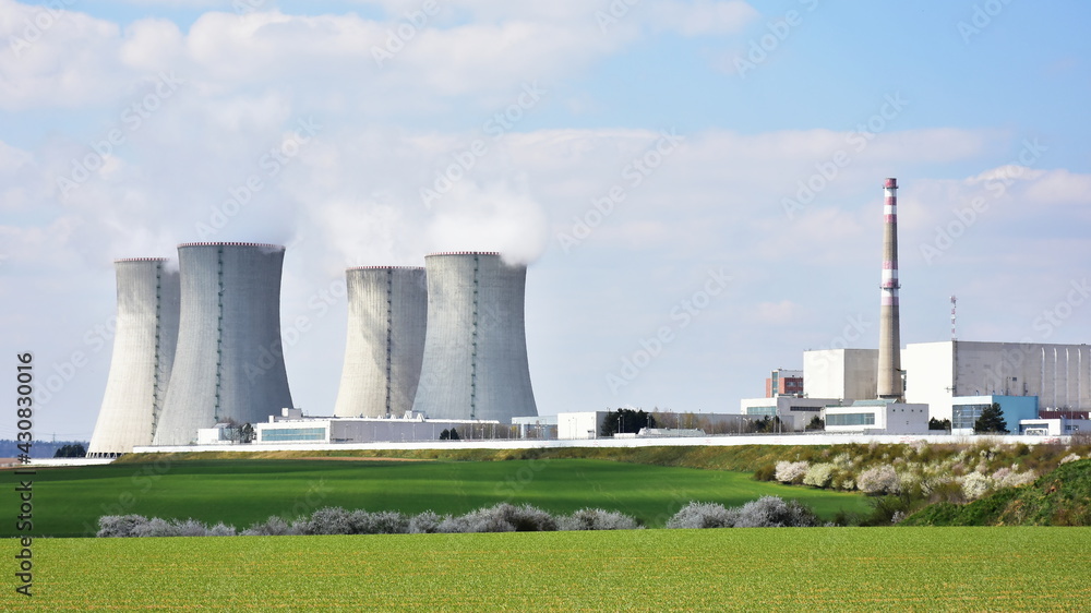 coolong tower of nuclear power station, Czech republic