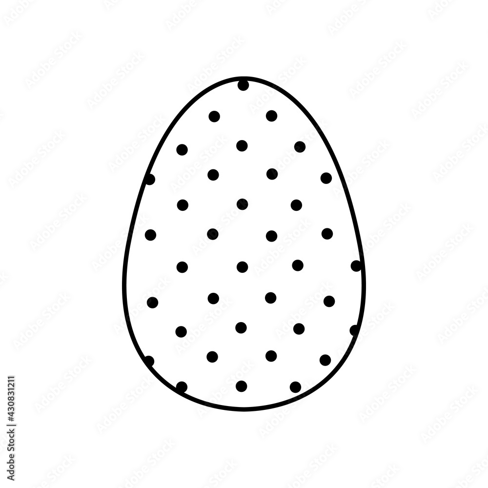 Easter egg icon with glint, simple easter egg traditional with wavy line patterns symbol vector sign Easter egg icon with glint, simple easter egg traditional with wavy line patterns symbol vector sign