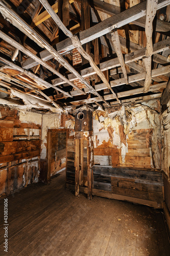 interior of abandoned home in colorado ghost town © Robbie Green