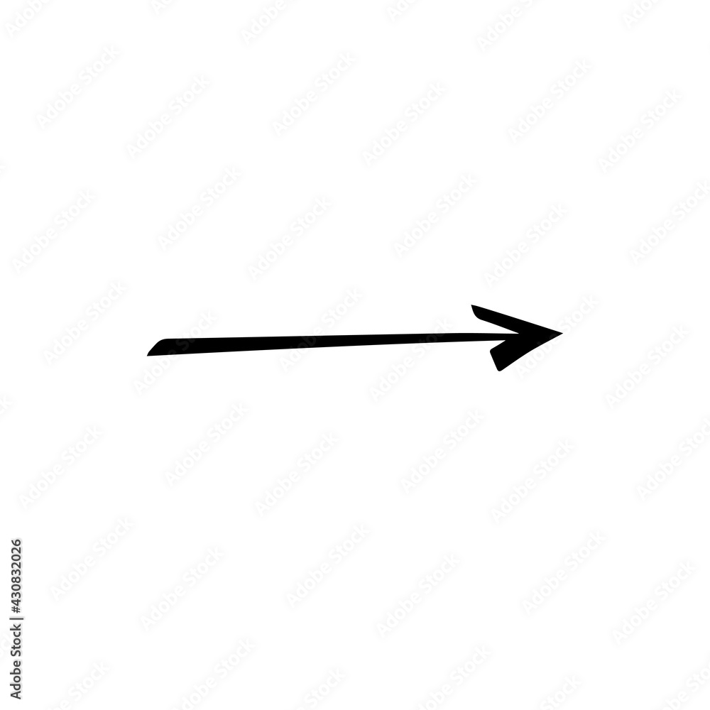 Arrow icon in a trendy flat style, isolated on a white background. Arrow symbol for your website design, logo, app, user interface. Arrow icon in a trendy flat style, isolated on a white background. Arrow symbol for your website design, logo, app, user interface.