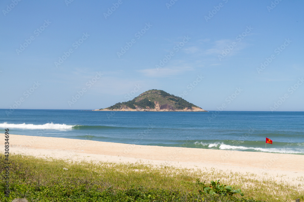 grumari beach on the west side of rio de janeiro.