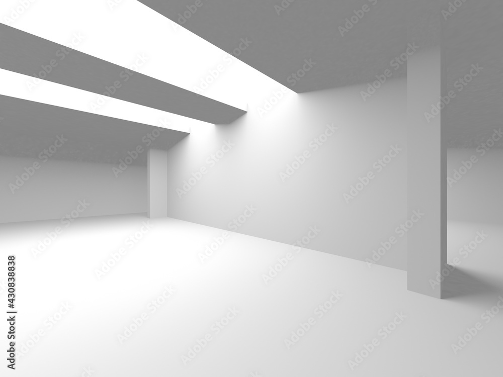 Abstract White Architecture Design Concept Abstract White Architecture Design Concept