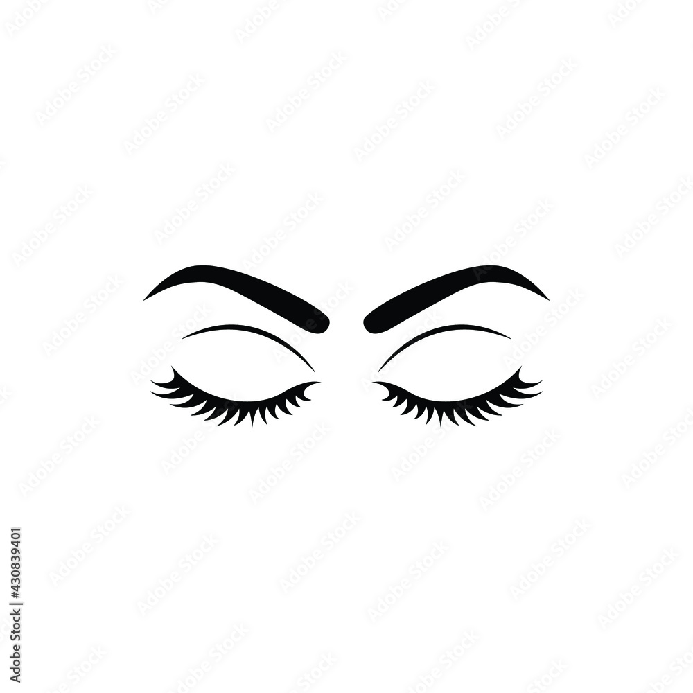 eyelashes logo icon design template eyelashes logo icon design template