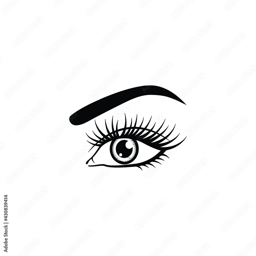 eyelashes logo icon design template eyelashes logo icon design template