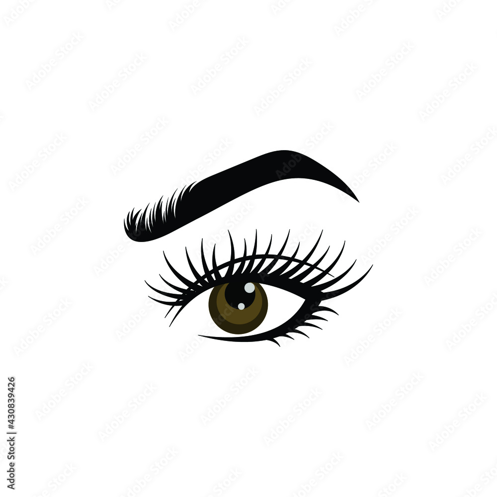 eyelashes logo icon design template eyelashes logo icon design template