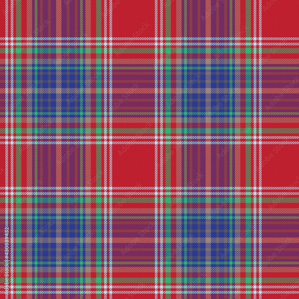 Obraz premium Colourful Plaid textured Seamless Pattern