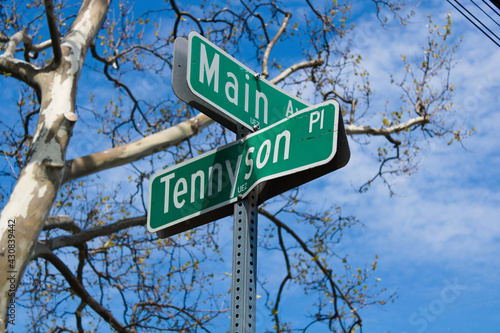 city street sign