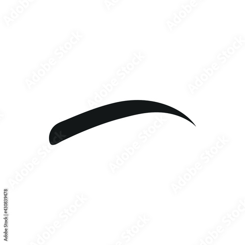 eyebrow logo icon design template vector
