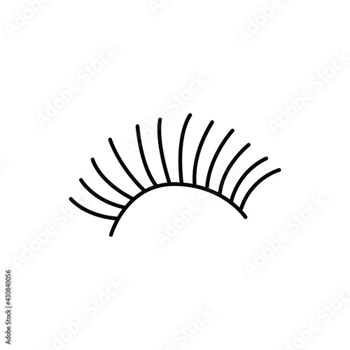 eyelashes logo icon design template