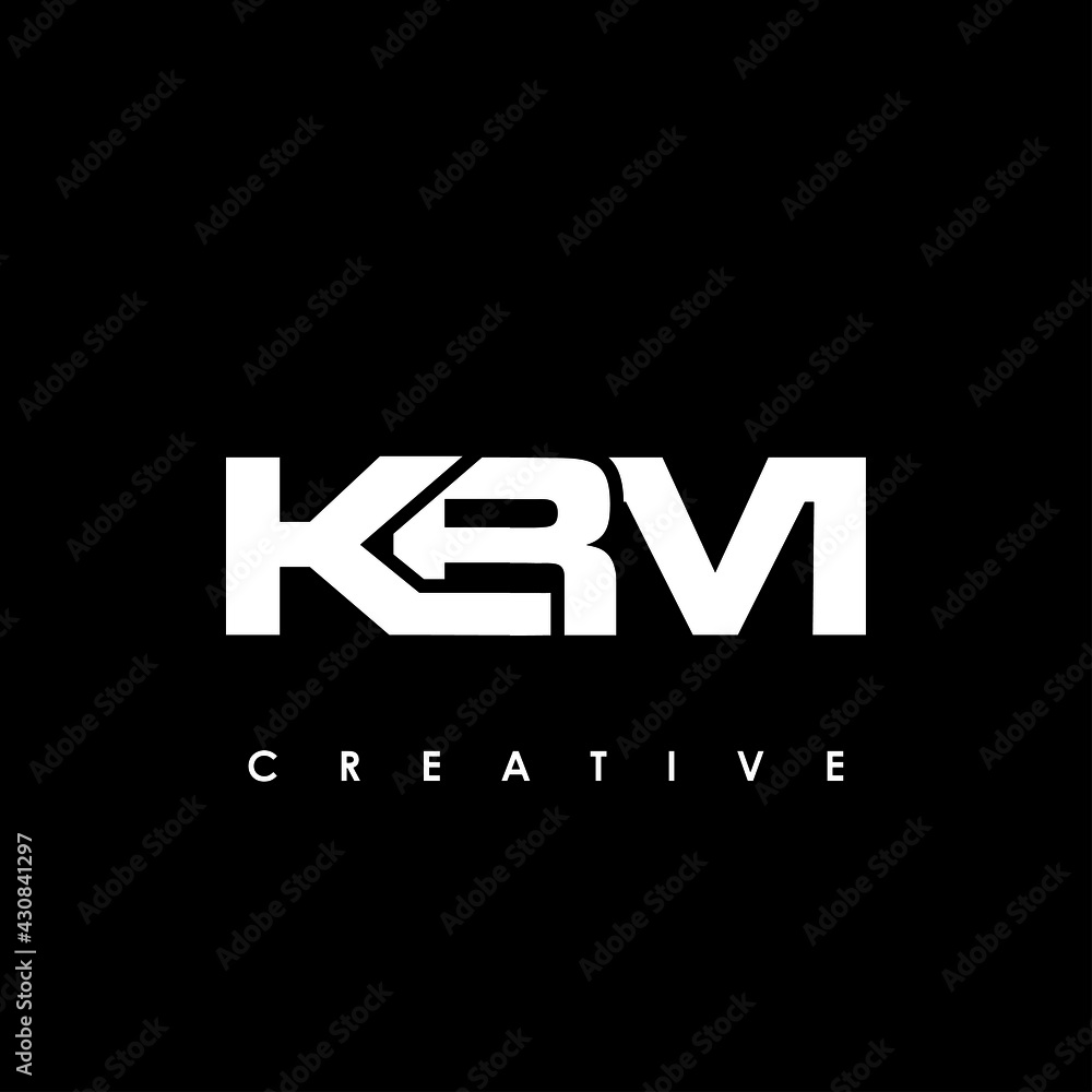 KBM Letter Initial Logo Design Template Vector Illustration