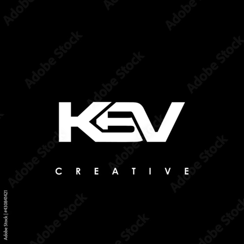 KBV Letter Initial Logo Design Template Vector Illustration photo