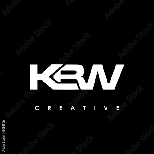 KBW Letter Initial Logo Design Template Vector Illustration
