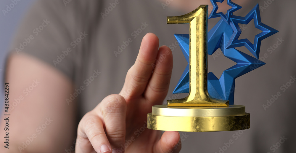 success gold winner first place in hand success gold winner first place in hand