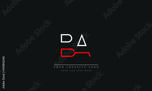 Letter Logo Design with Creative Modern Trendy Typography  BA AB B A