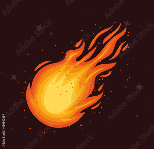 falling fireball poster