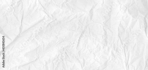 Old crumpled paper texture background. Horizontal banner